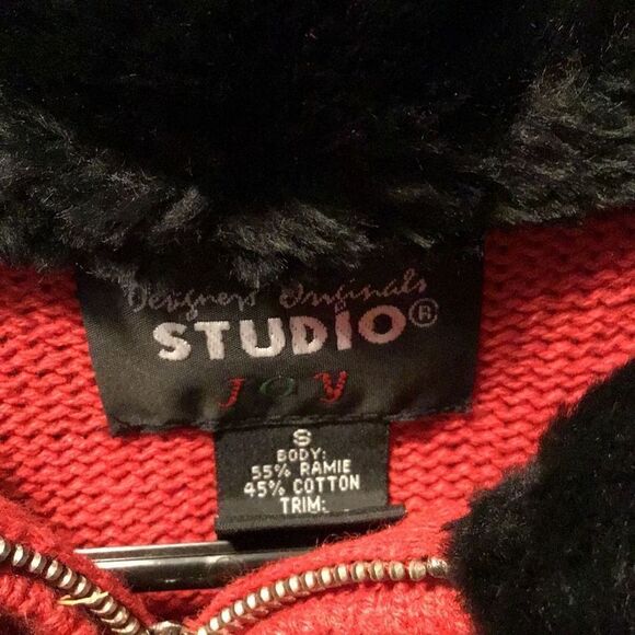 Beautiful collared Christmas sweater. From designer, original studio joy, size s - Picture 6 of 6